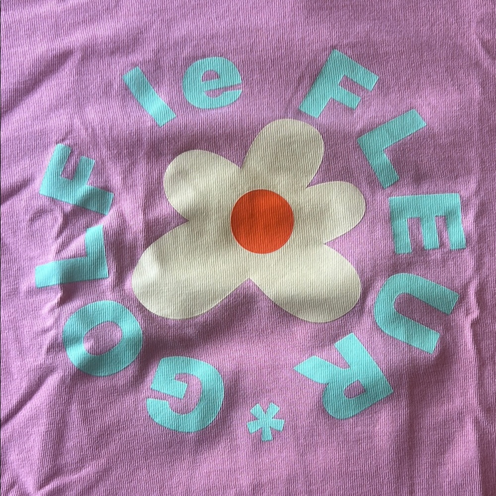 Golf Le Fleur Pink Flower Tee